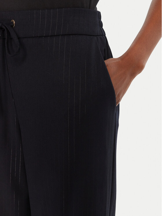 LOLA CASADEMUNT LOLA CASADEMUNT Hlače MF2514001 Tamnoplava Wide Leg