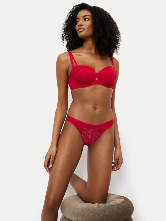 Triumph Triumph Braziljske spodnje hlačke Palina Moonlight Kiss 10224869 Rdeča