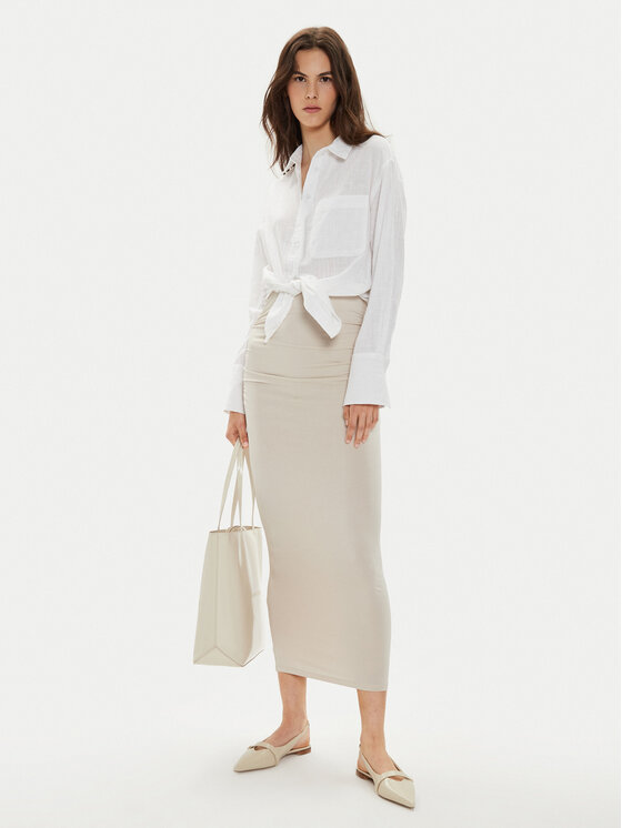 Gina Tricot Gina Tricot Košile 22624 Bílá Loose Fit