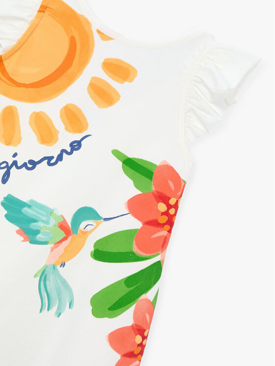 Mayoral Mayoral Vestito da giorno 3934 Bianco Regular Fit