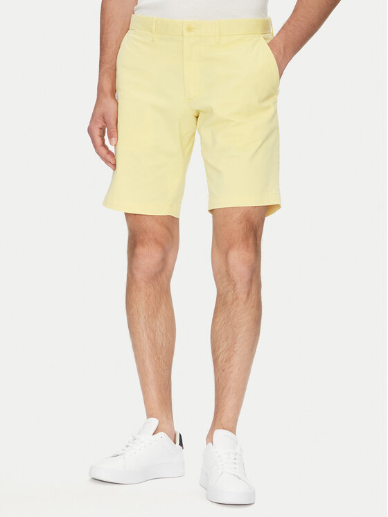 Tommy Hilfiger Tommy Hilfiger Szövet rövidnadrág Brooklyn MW0MW23563 Sárga Regular Fit