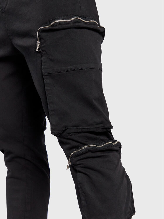 Pantaloni di tessuto MTR-MARIO Nero Regular Fit