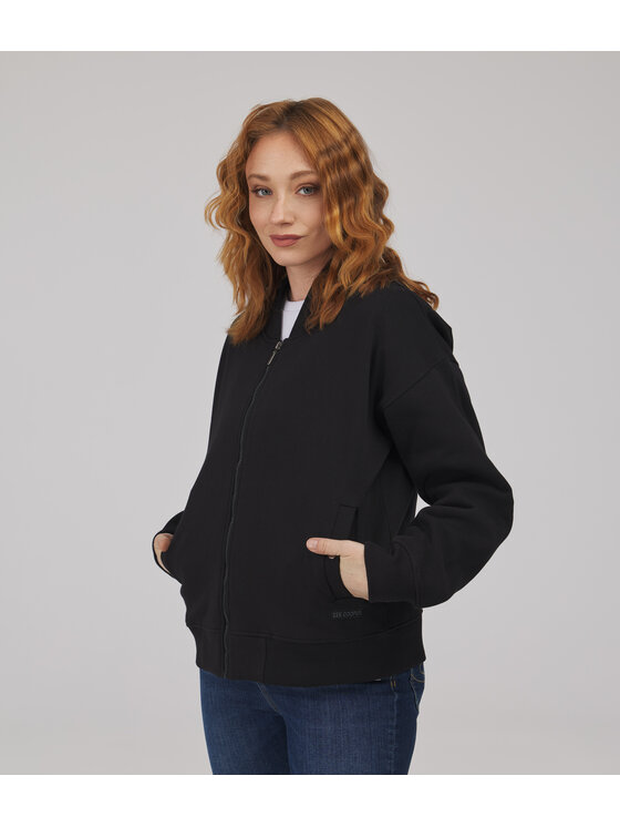 Lee Cooper Lee Cooper Bluza NICOLE Czarny Relaxed Fit