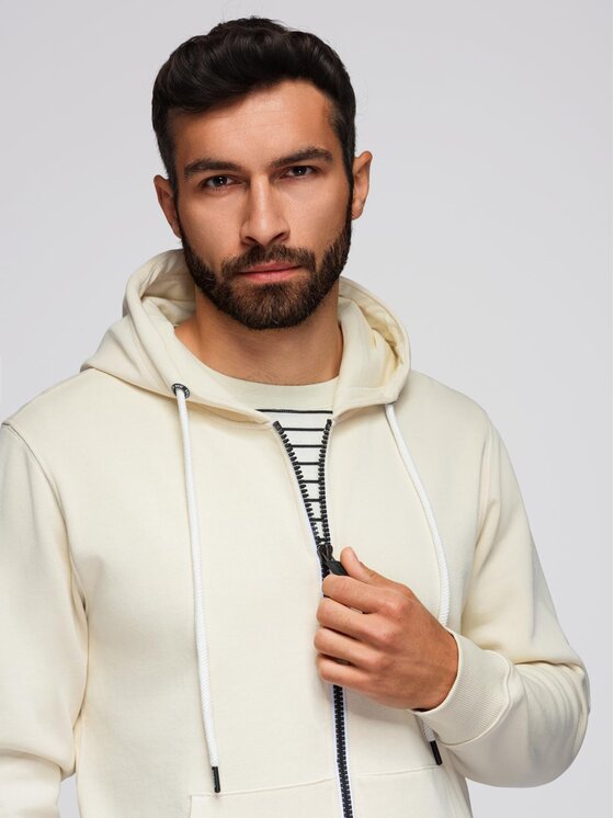 Ombre Ombre Komplet dresowy Z119 Écru Regular Fit