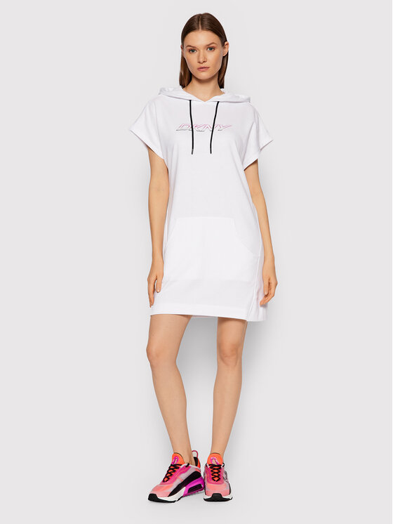 Vestito di maglia DP1D4493 Bianco Regular Fit