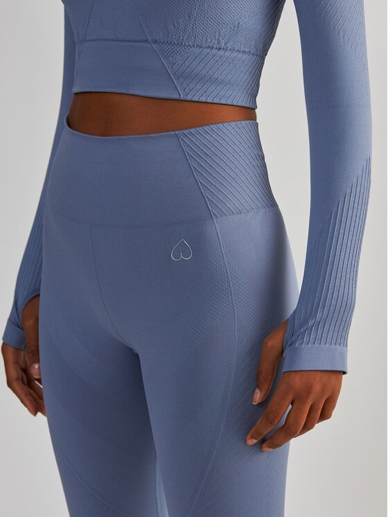 BeShaped BeShaped Legginsy Bezszwowe Femme Force Niebieski Active Fit