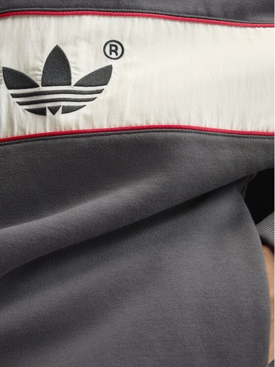 adidas adidas Bluza 172473 Szary ciemny Oversize