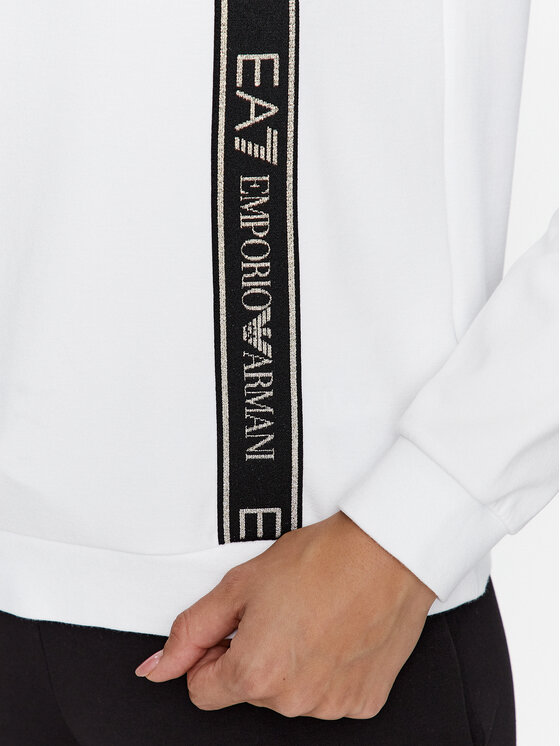 EA7 Emporio Armani EA7 Emporio Armani Džemperis 6RTM25 TJKWZ 1100 Balta Regular Fit