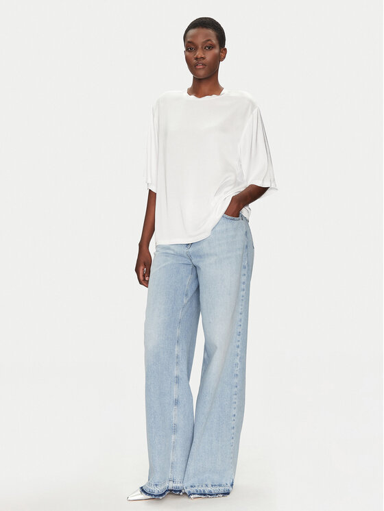 ViCOLO ViCOLO Blúz TD0013 Fehér Relaxed Fit