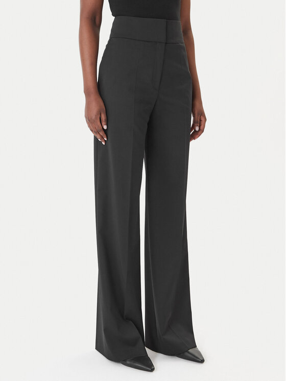 HUGO HUGO Pantaloni din material Himia 50516143 Negru Wide Leg