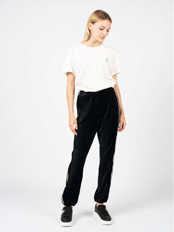 PINKO PINKO Kalhoty z materiálu 1C10BE 8190 | Wembley 2 Pants Černá Regular Fit
