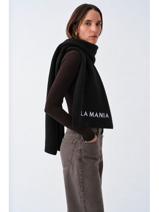 La Mania La Mania Szalik OSLO Czarny
