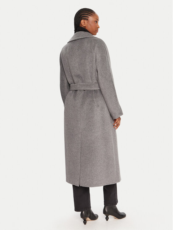 Weekend Max Mara Weekend Max Mara Vlněný kabát Tempera 2525016082 Šedá Regular Fit