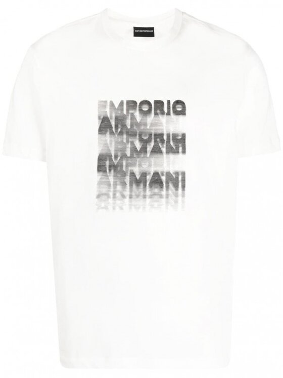 Emporio Armani Emporio Armani Tričko 3R1TDE 1JPZZ Biela Regular Fit