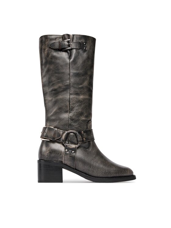 Bronx Zābaki High boots 14291-A Melns