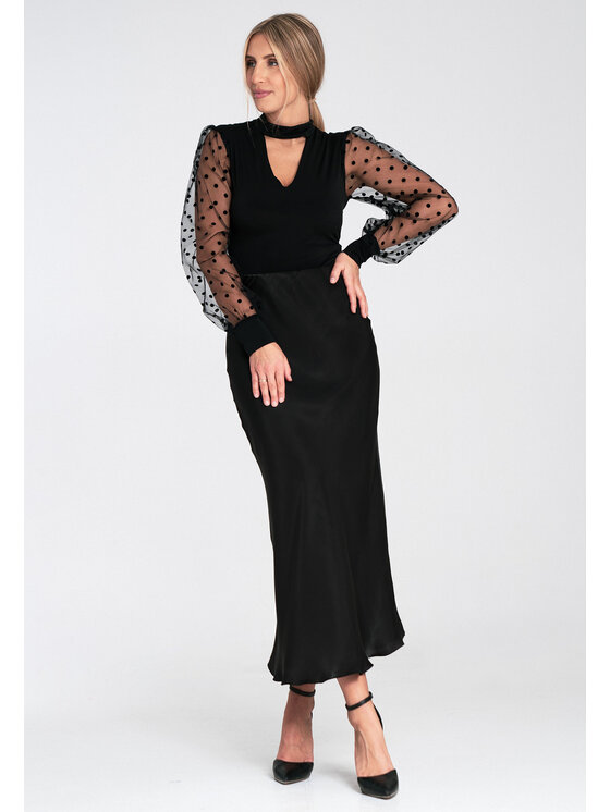 FIGL FIGL Body M1081 Čierna Fitted Fit