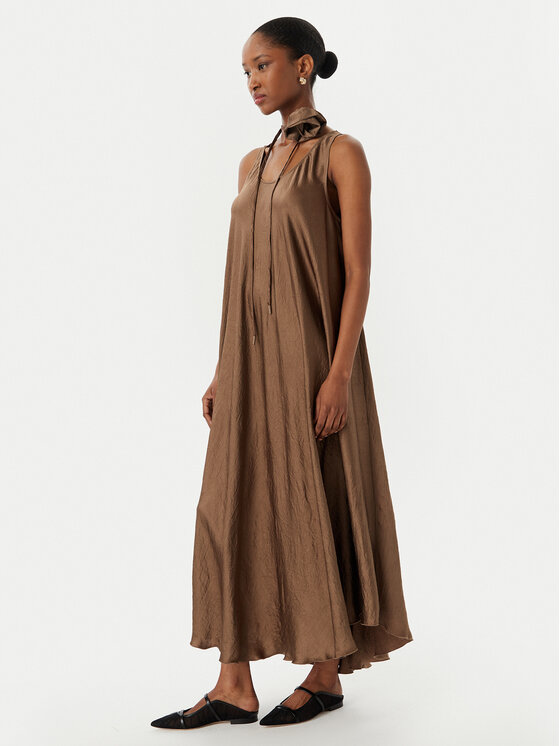 Marella Marella Φόρεμα καλοκαιρινό Alcool 2613221015 Καφέ Regular Fit