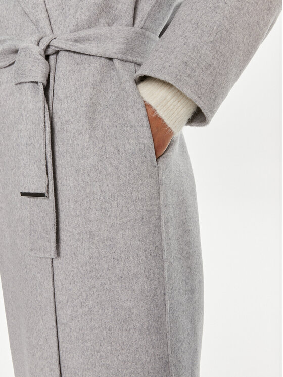 Calvin Klein Calvin Klein Gyapjú kabát K20K207089 Szürke Oversize