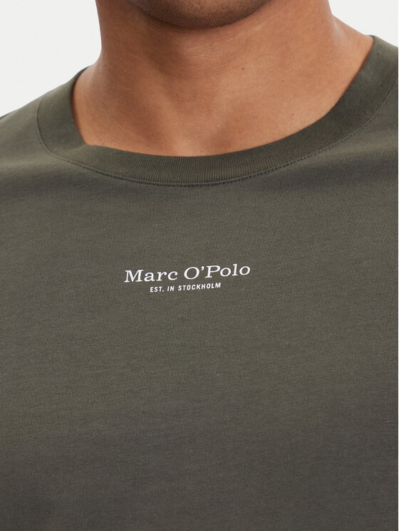 Marc O'Polo Marc O'Polo Marškinėliai ilgomis rankovėmis 528 2012 52020 Žalia Regular Fit