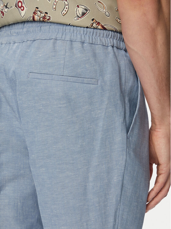 HUGO HUGO Hlače iz tkanine Getlin 50559695 Modra Slim Fit