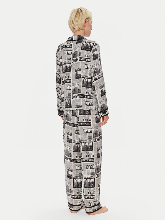 DKNY DKNY Pyžamo YI90033 Černá Relaxed Fit