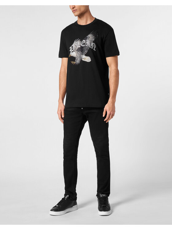 PHILIPP PLEIN PHILIPP PLEIN Tričko 14691 Čierna Regular Fit