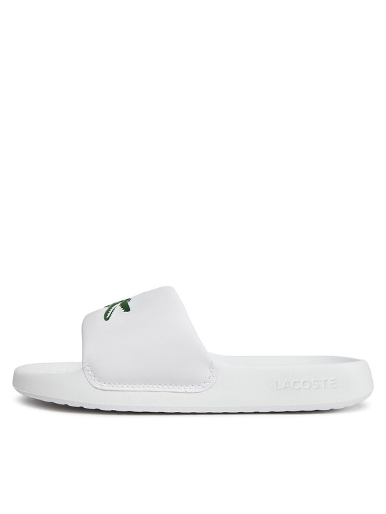 White lacoste slides new arrivals