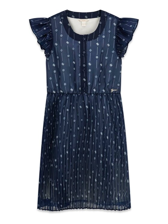 Guess Guess Elegantiška suknelė J6RK13 WA2T0 Tamsiai mėlyna Regular Fit