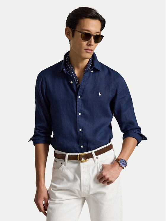 Polo Ralph Lauren Polo Ralph Lauren Košile 710968915506 Tmavomodrá Slim Fit