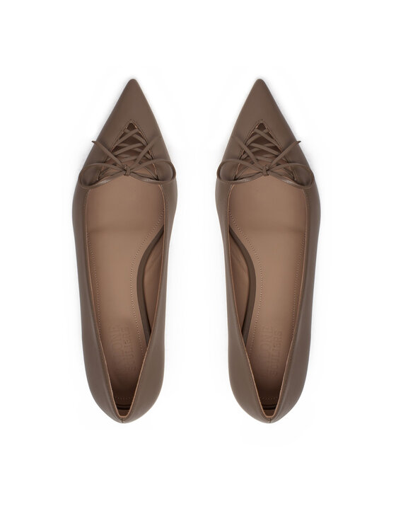 MALONE SOULIERS MALONE SOULIERS Balerinke Hedy Flat 10-2 Rjava