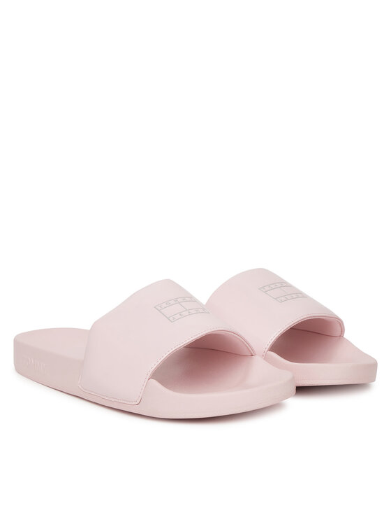 Tommy Jeans Tommy Jeans Şlapi Flag Pool Slide Patent EN0EN02901 Roz