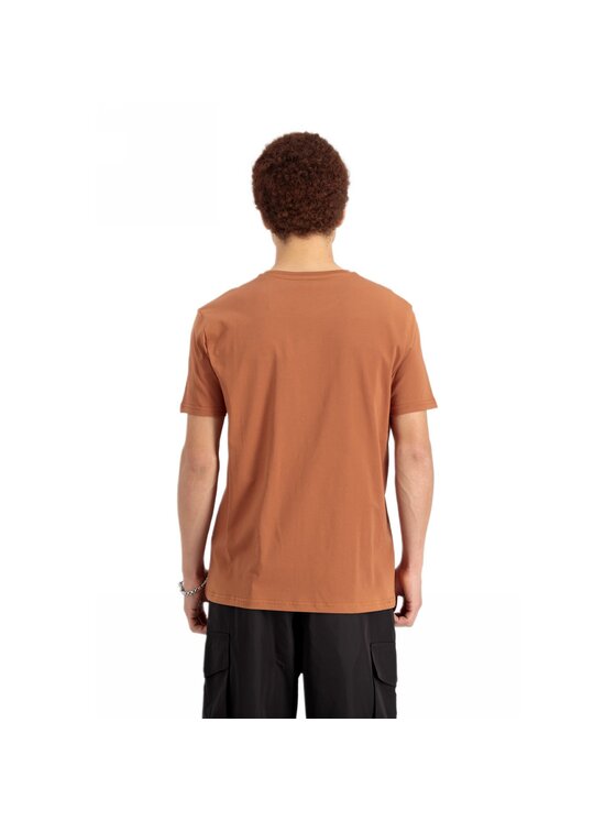 Alpha Industries Alpha Industries T-Shirt AI.100501-709-XXL Hnědá Basic Fit
