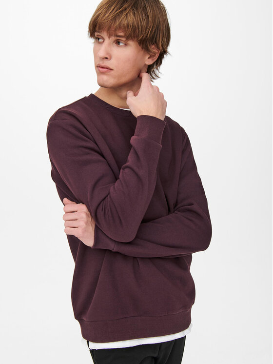Only & Sons Only & Sons Bluză 22018683 Vișiniu Regular Fit
