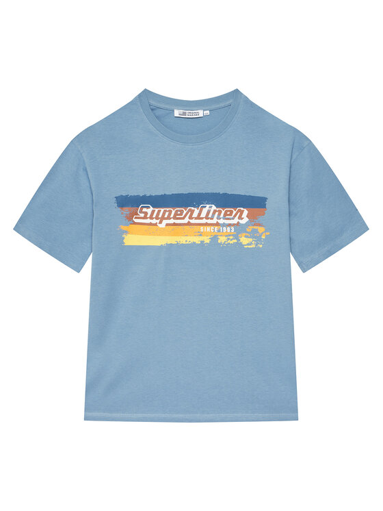 Original Marines Original Marines Komplet t-shirt i spodenki DFP4219YM Niebieski Regular Fit