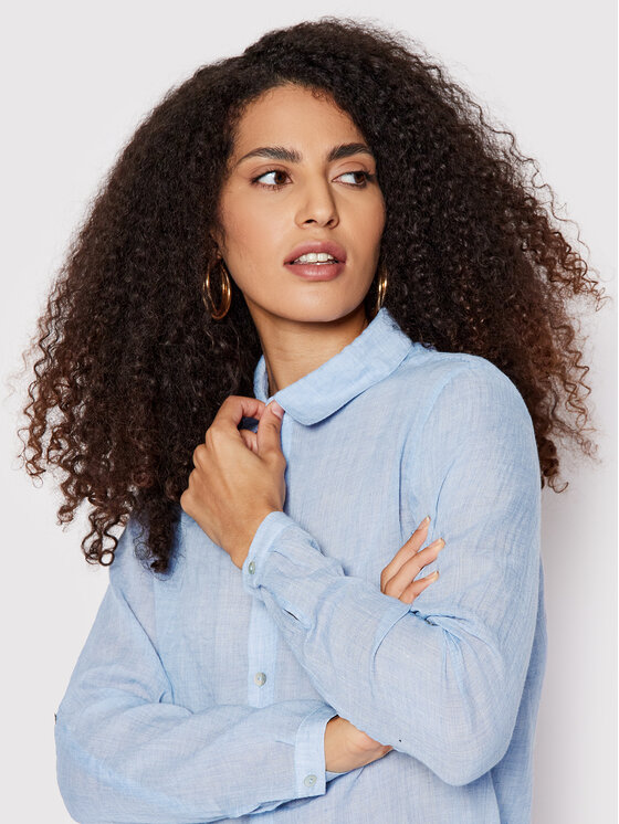 Banana Moon Banana Moon Camicia Gary Adilson HPP56 Celeste Regular Fit