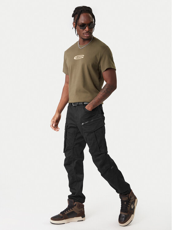 G-Star Raw G-Star Raw Tričko Old Skool D25967-C812 Zelená Regular Fit
