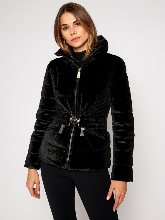 Guess Guess Kurtka zimowa Theodora W0BL0C WDAZ0 Czarny Slim Fit