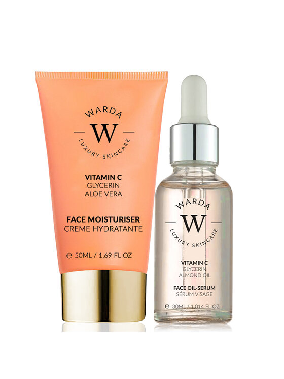 Warda Skincare Warda Skincare SKIN GLOW BOOST WITAMINA C NAWILŻAJĄCY 50m + SERUM 30ml Krem na dzień
