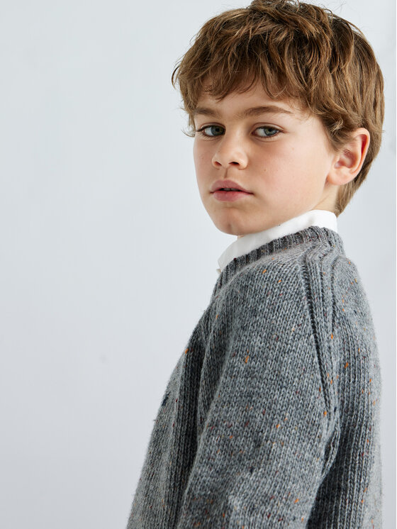 Mayoral Mayoral Sweter 7390 Szary Regular Fit