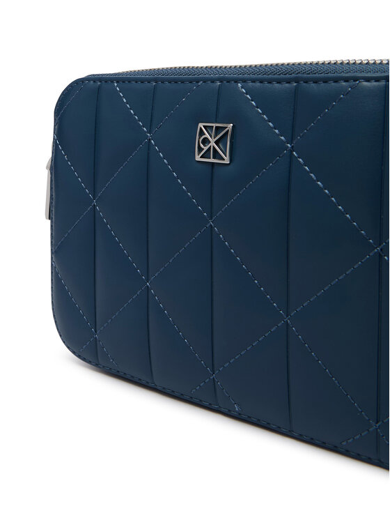 Calvin Klein Calvin Klein Geantă Quilted Double Zip Camera Bag LV04F3328G Albastru
