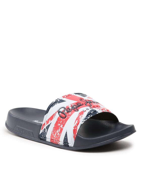 Pepe Jeans Ciabatte Slider Jack B PBS70053 Blu scuro Modivo