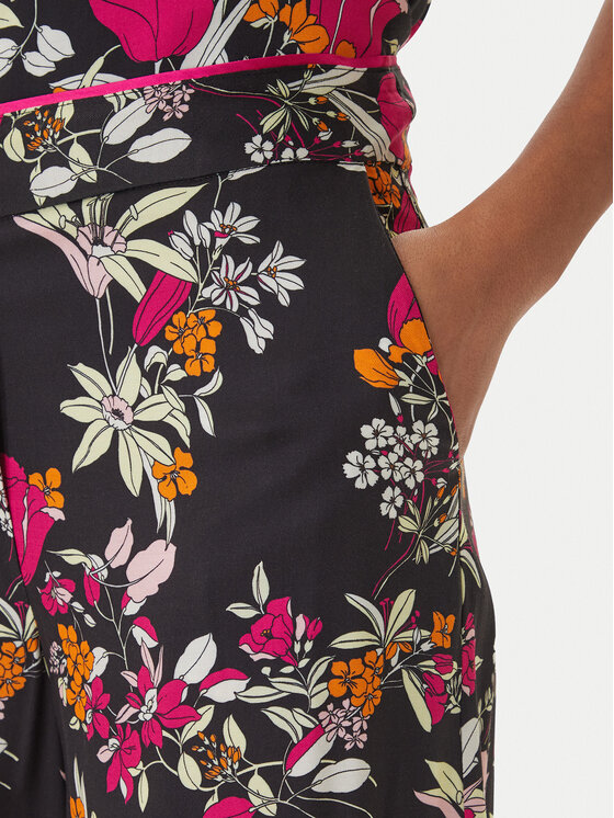 Simona Corsellini Simona Corsellini Штани з тканини P26CPPG00301 Чорний Regular Fit