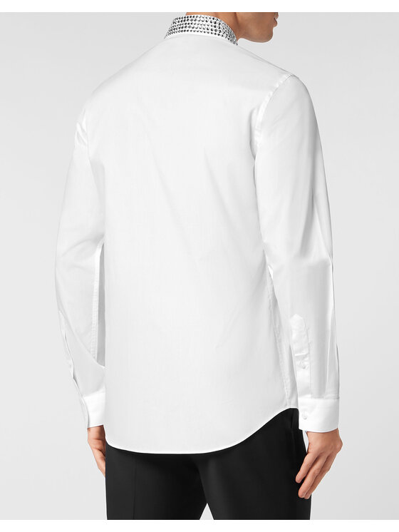 PHILIPP PLEIN PHILIPP PLEIN Koszula 9265 Biały Fitted Fit