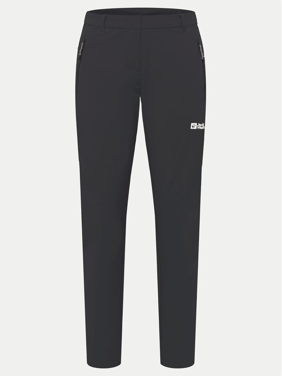 Jack Wolfskin Jack Wolfskin Pohodne hlače Hikeout A63927 Črna Regular Fit