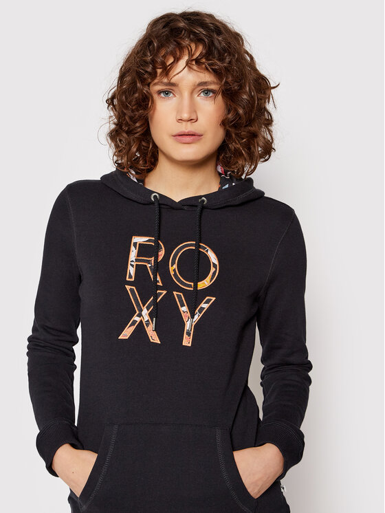Roxy Roxy Світшот Right On Time ERJFT04515 Чорний Regular Fit