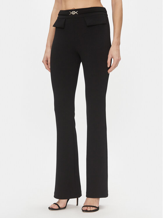 Rinascimento Rinascimento Παντελόνι υφασμάτινο CFC0117520003 Μαύρο Bootcut Fit