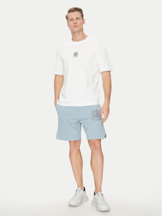 HUGO HUGO T-krekls Deckies_RB 50542766 Balts Regular Fit