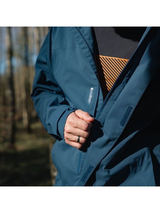 Alpinus Alpinus Kurtka przeciwdeszczowa Arys Niebieski Regular Fit