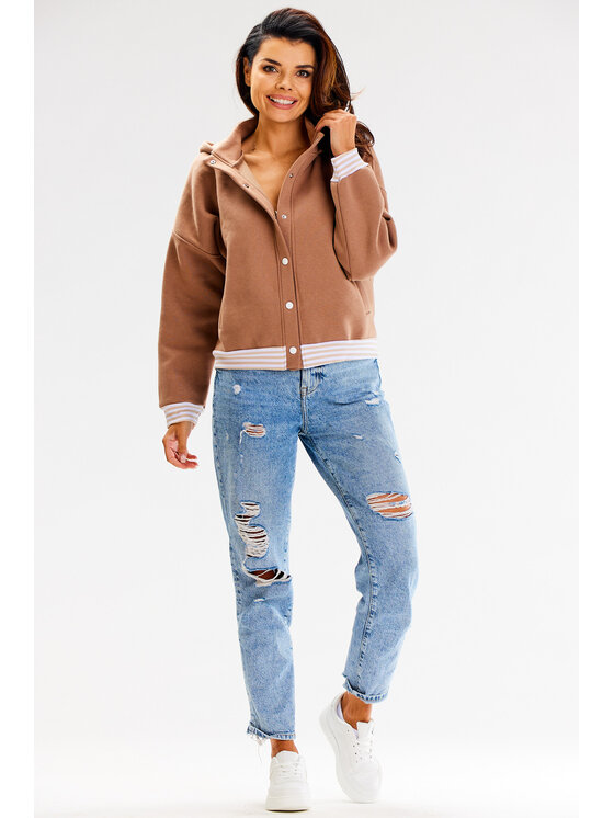 Awama Awama Mikina A611 Béžová Basic Fit