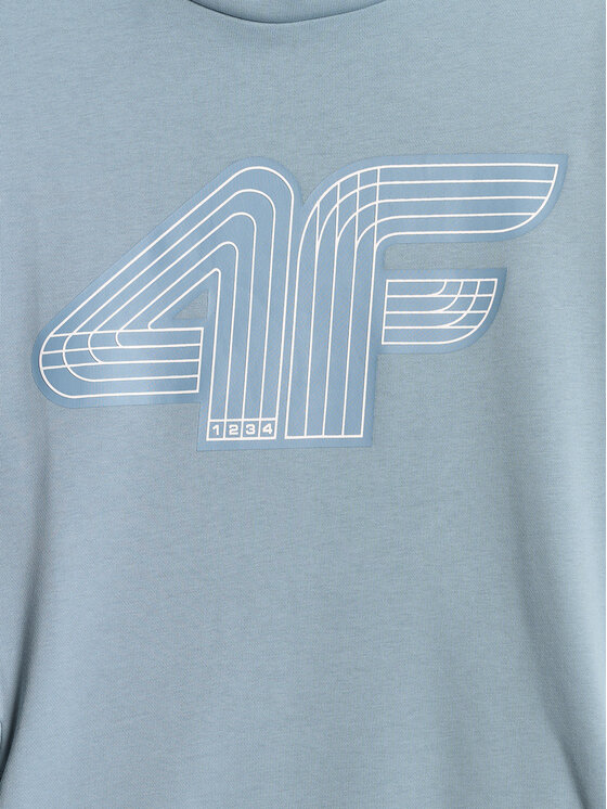 4F 4F Bluza COMMERCIAL 3 Niebieski jasny Regular Fit